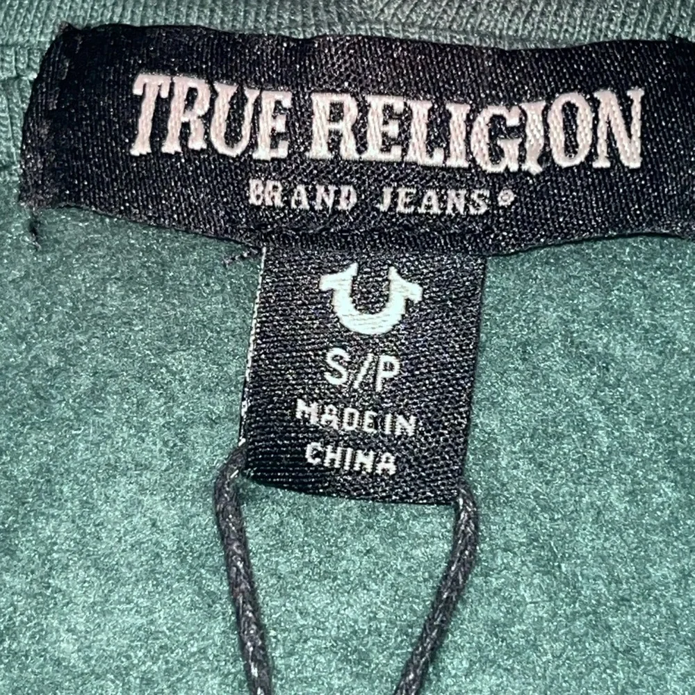 TRUE RELIGION Foil Triology full zip hoodie in Dark green NWT